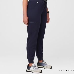 Navy High Waisted Zamora Jogger Scrub Pants